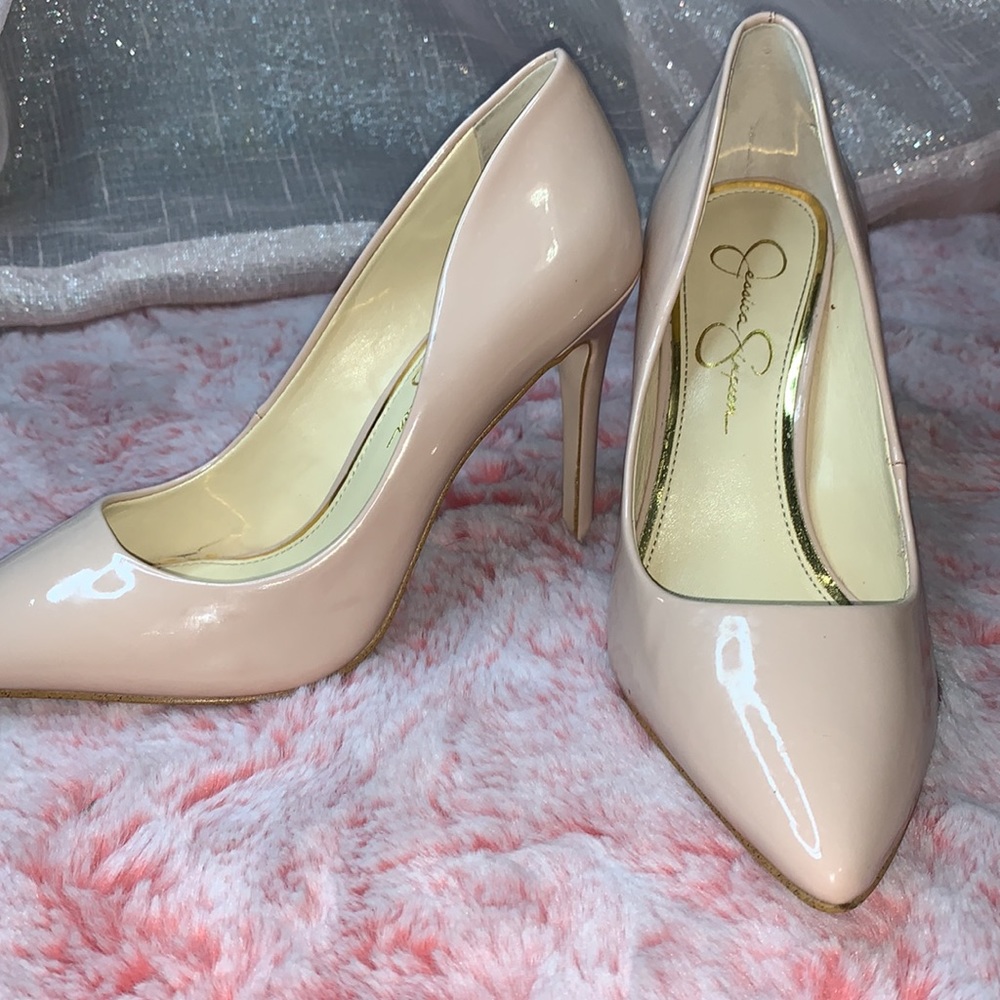 ‼️SOLD‼️ Jessica Simpson Light Baby Pink Cassani Pumps High Heels Size 6 1/2 - Picture 1 of 14